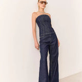 CALÇA WIDE LEG PANTA ESCURO