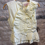 BLUSA TRICOLINE COM BABADOS