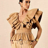 BLUSA TRICOLINE BABADOS