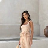 BLUSA PEPLUM LAISE BARRADO