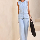 CALÇA RETA ALTA JADE MONTEZ