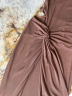 VESTIDO LONGO TORÇÃO CINTURA