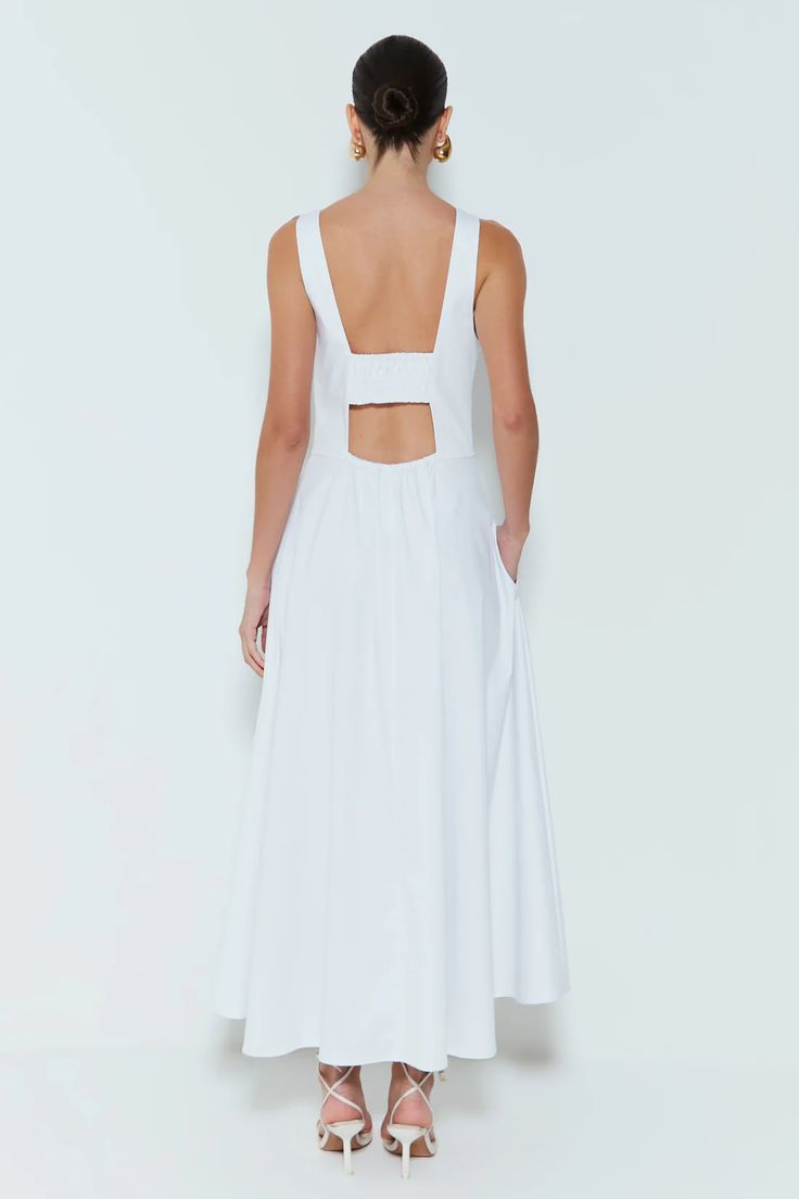 Vestido Midi Acinturado com Botões Vista