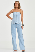 CALÇA RETA ALTA JADE JONES