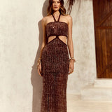 VESTIDO PAETE COM DETALHE TRANÇA