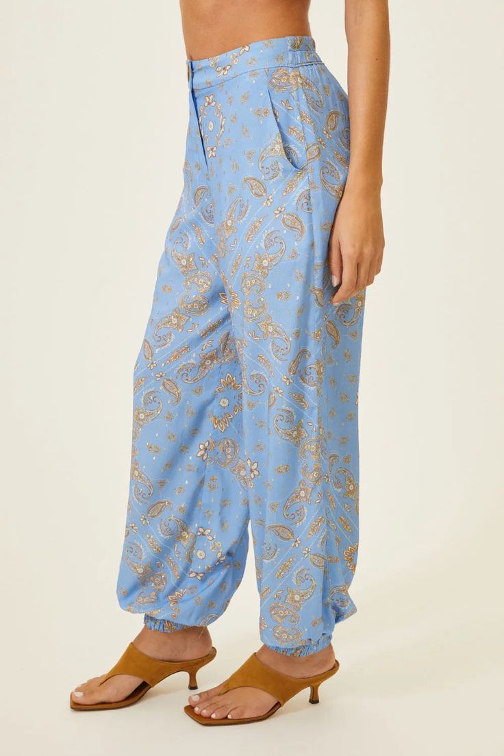 CALÇA ALADDIN ESTAMPADA