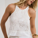 BLUSA EM GUIPIR ALICIA