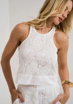 BLUSA EM GUIPIR ALICIA