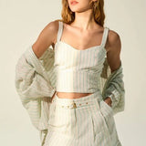 SHORTS LINHO LISTRADO