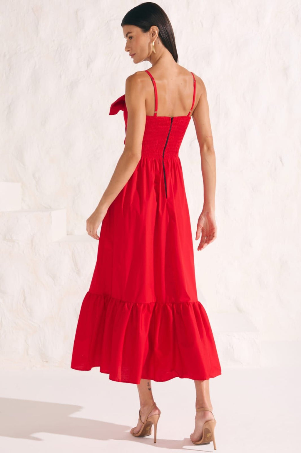 VESTIDO ALÇA E SAIA FORRO