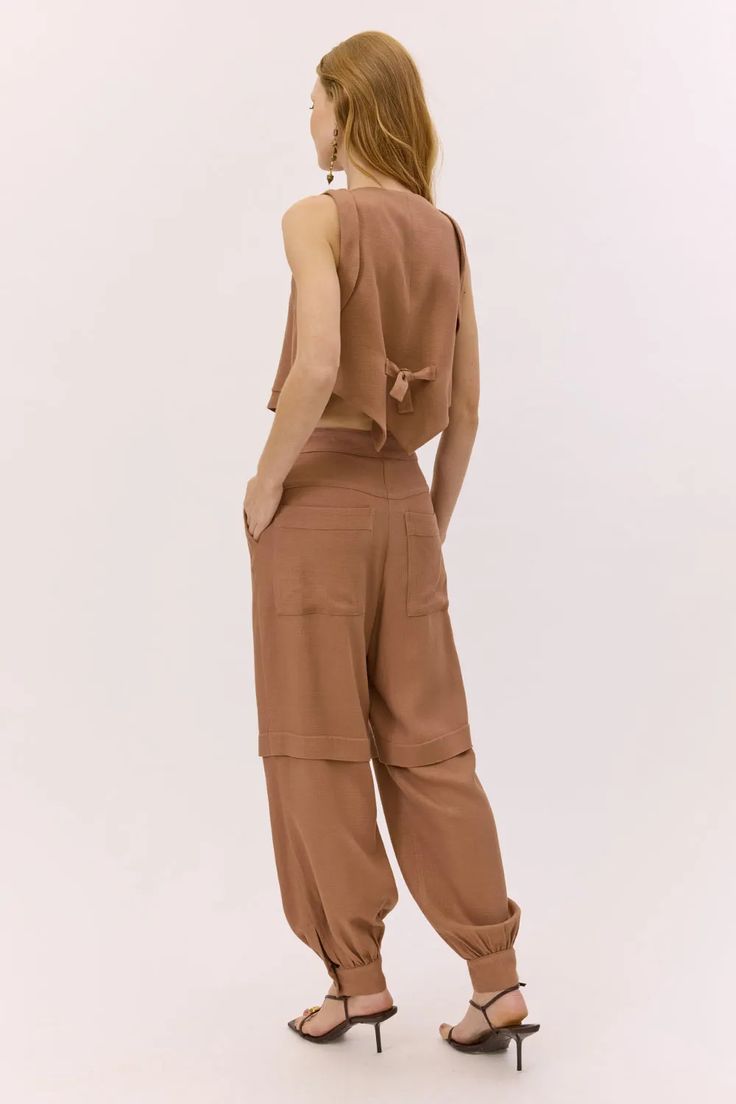 CALÇA JOGGER NEIDE MARROM
