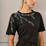 T SHIRT BORDADO FLORAL