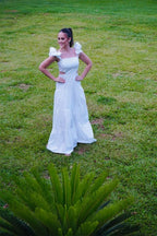 VESTIDO LONGO TRICOLINE