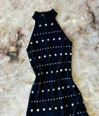 VESTIDO LONGO GOLA ALTA