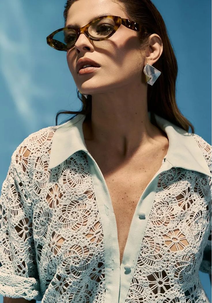 CAMISA EM GUIPIR PATRICIA