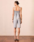 BLUSA RENDA BOLINHAS LINHO 100%