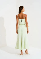 BLUSA EM LINHO PREGAS