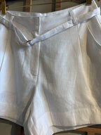 SHORT CURTO 100% LINHO