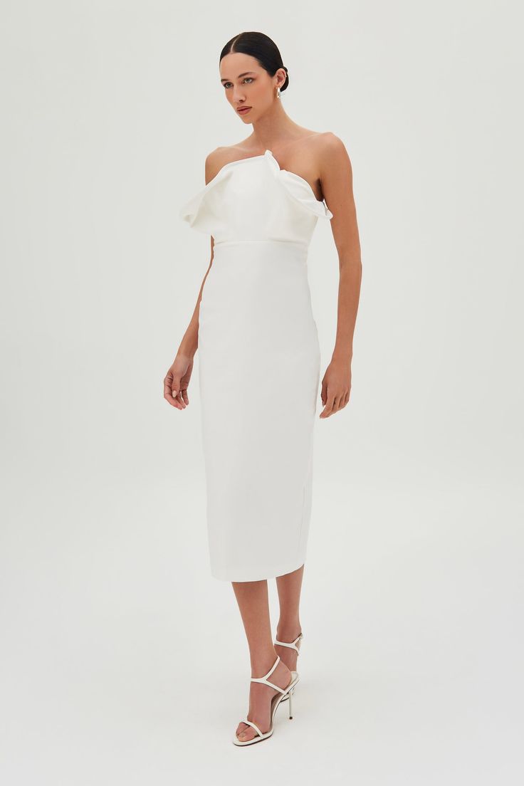 VESTIDO MIDI TOMARA QUE CAIA