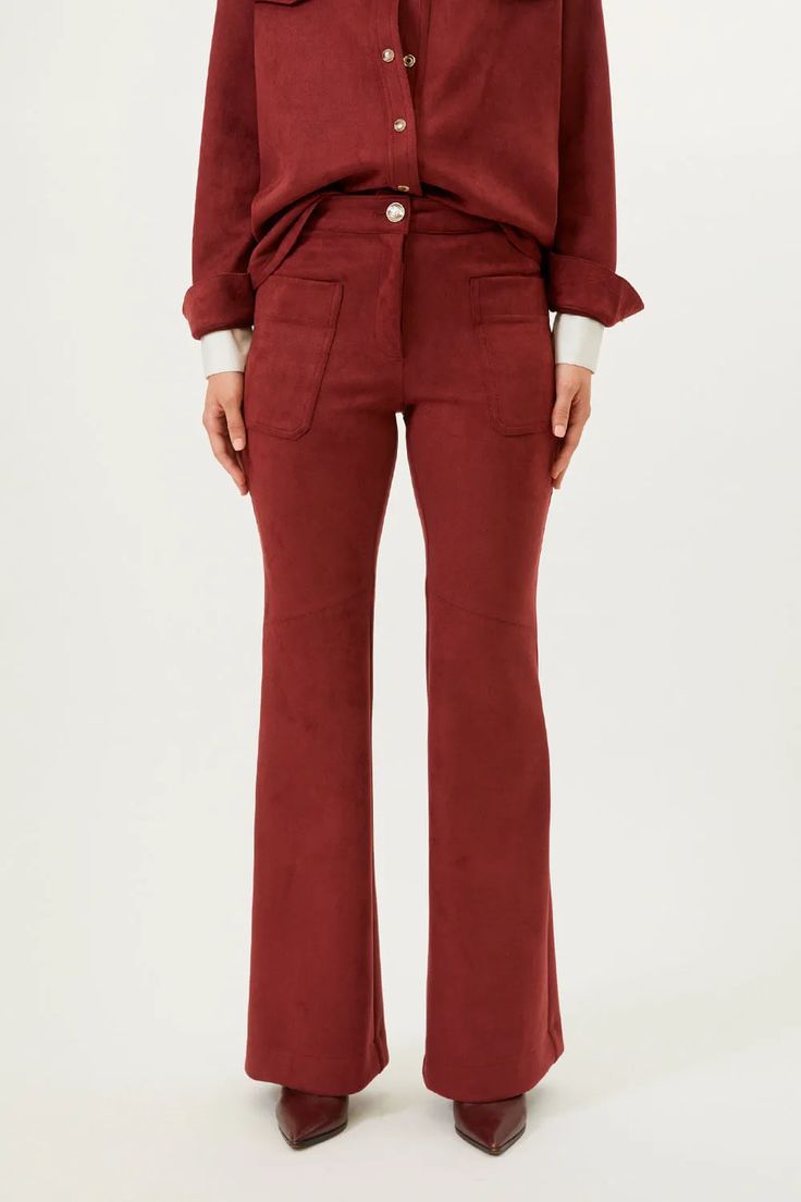 CALÇA FLARE CAMURÇA