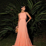 VESTIDO LONGO SAIA CAMADAS