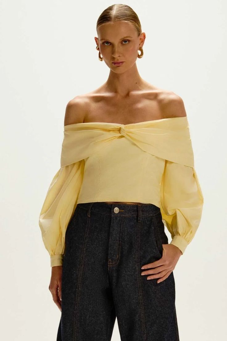BLUSA DOMITILA AMARELO GRACE 38