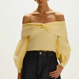 BLUSA DOMITILA AMARELO GRACE 38