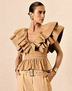 BLUSA TRICOLINE BABADOS