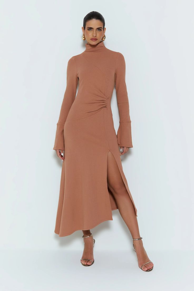 VESTIDO MIDI VERDE MOSS 32462