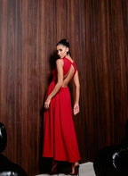 VESTIDO LONGUETE COSTAS ABERTAS