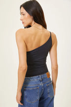 BLUSA OMBRO ÚNICO PHILIPA PRETO