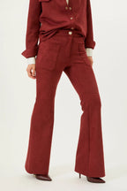 CALÇA FLARE CAMURÇA