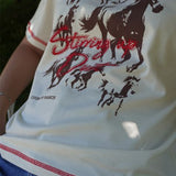 T SHIRT HORSE DUST