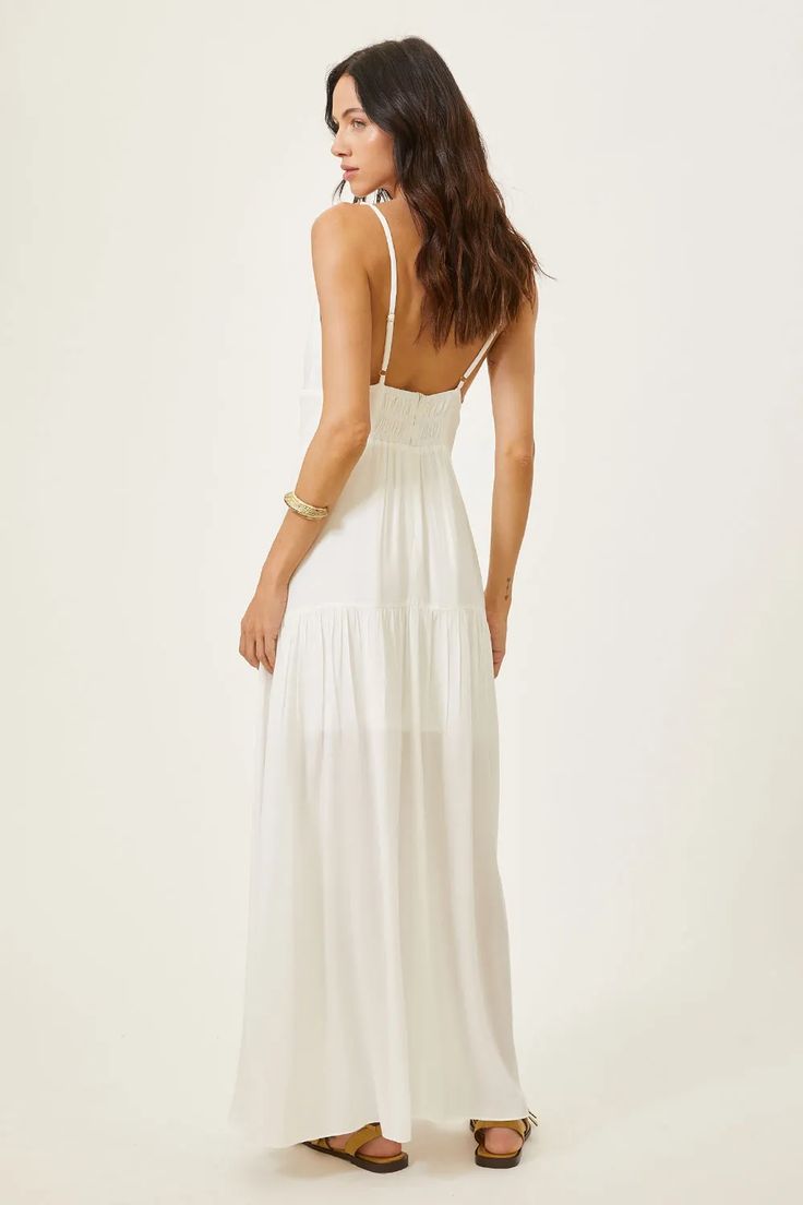 VESTIDO LONGO PRISCILA OFF-WHITE