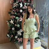 CONJ BLUSA DE ALÇA E SHORTS