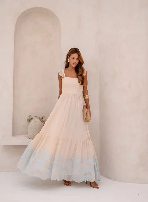 VESTIDO BARRA BORDADA