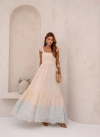 VESTIDO BARRA BORDADA