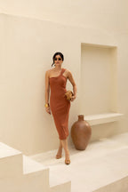 VESTIDO MIDI ALÇA UN