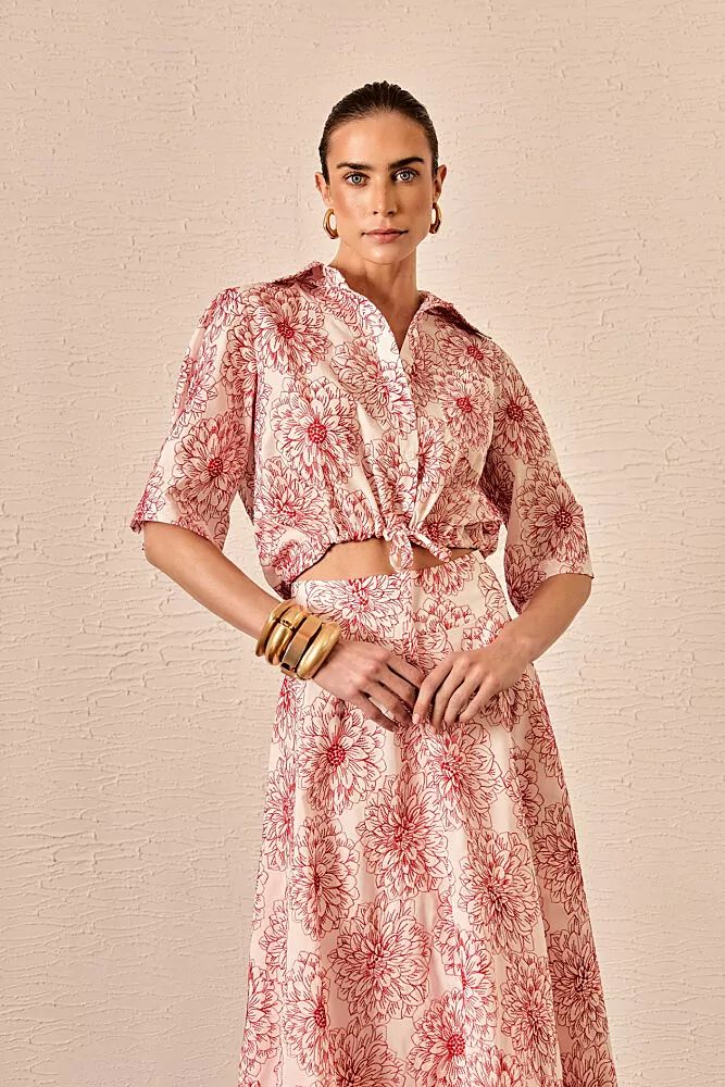 CONJUNTO BORDADO FLORAL