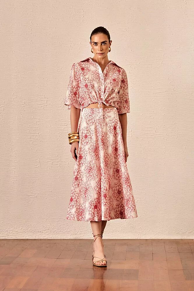 CONJUNTO BORDADO FLORAL
