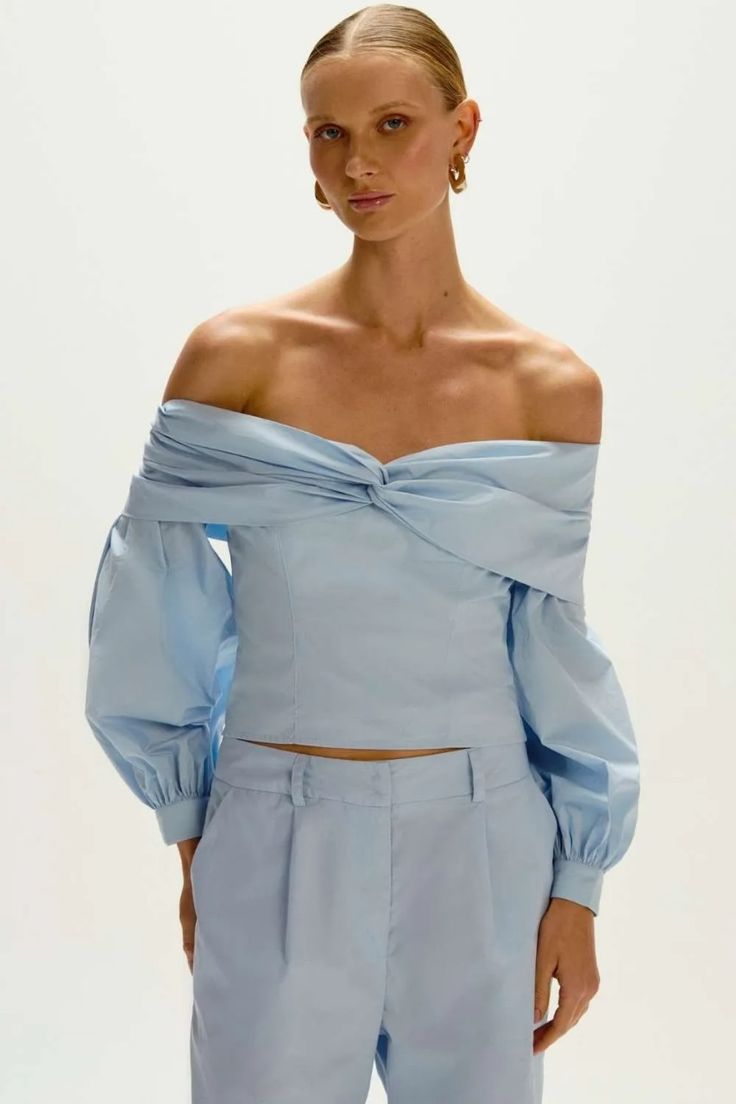 BLUSA DOMITILA AZUL BACCIO 38