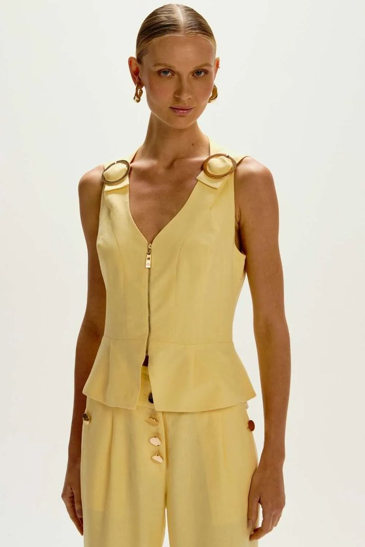 BLUSA OLIVIA AMARELO GRACE 38
