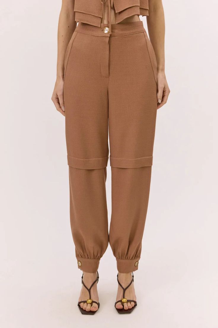 CALÇA JOGGER NEIDE MARROM