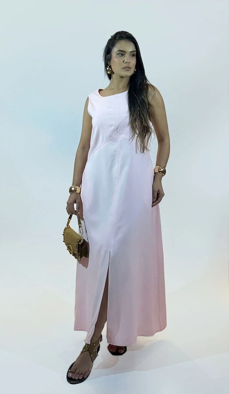 VESTIDO S/M C/ RECORTES