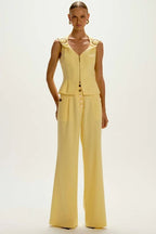 CALCA OLIVIA AMARELO GRACE
