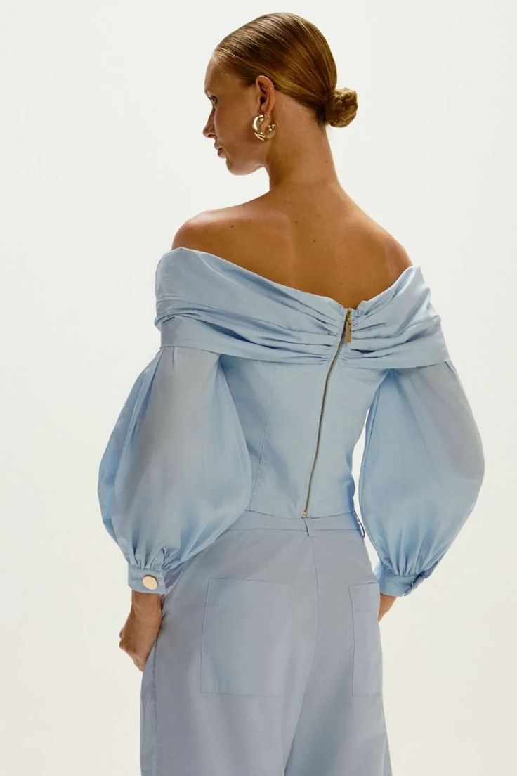 BLUSA DOMITILA AZUL BACCIO 38
